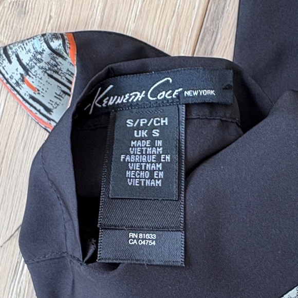 Kenneth Cole New York Black Multicolor Women's Blazer - Picture 2 of 3